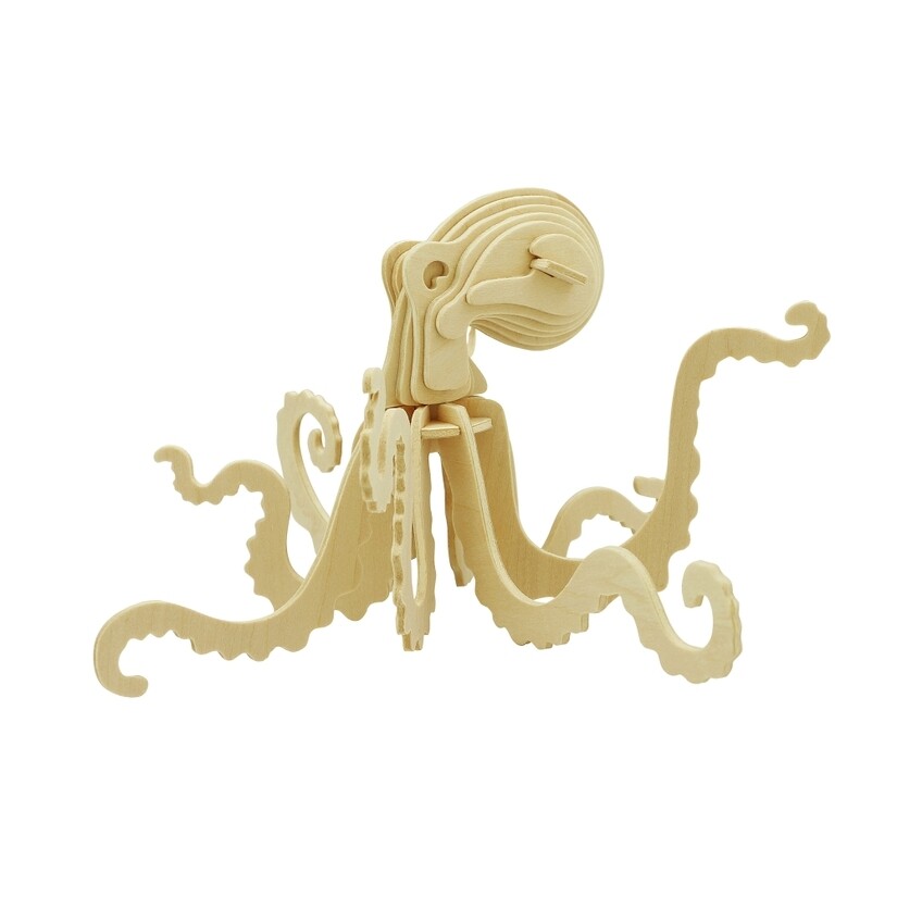 Wooden Puzzle: Octopus 