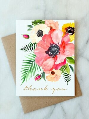 AJ thank you floral card