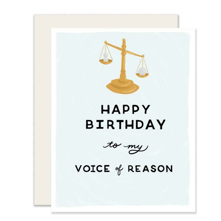 Voice of Reason Card