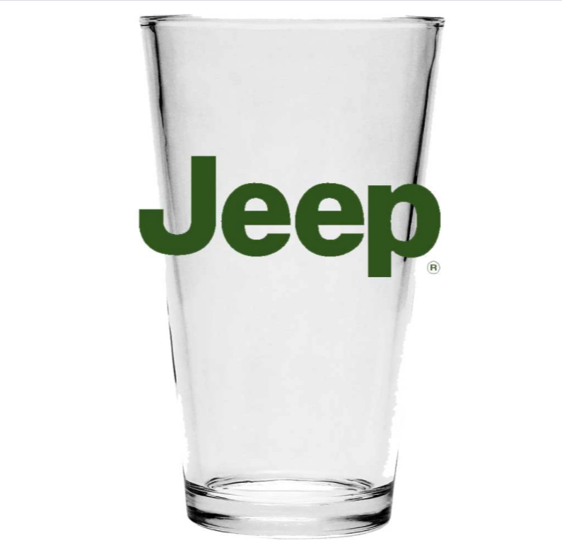 Jeep Green - Pint Glass
