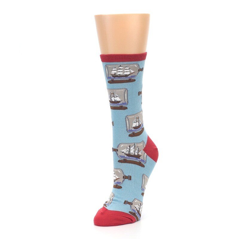 Ship in a Bottle Women&#39;s Sock