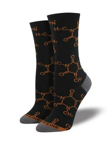 Caffeine Molecule Women's Sock