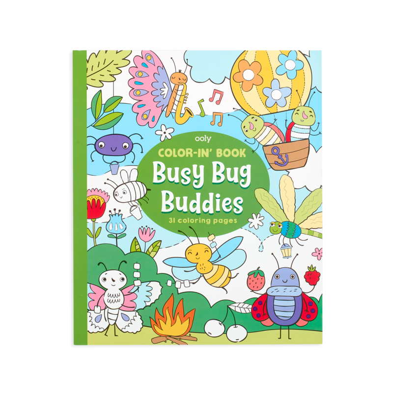 Color-in' Book: Busy Bug Buddies 