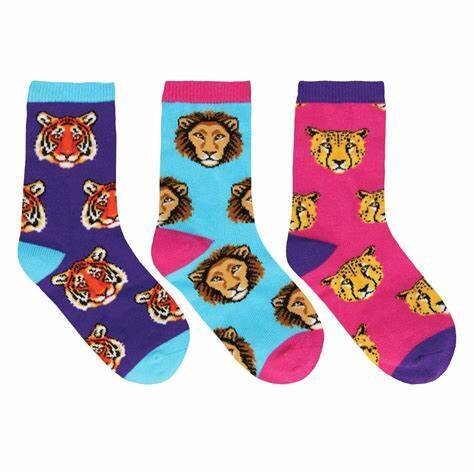 Tiger Pack 2-4 Kid's Socks