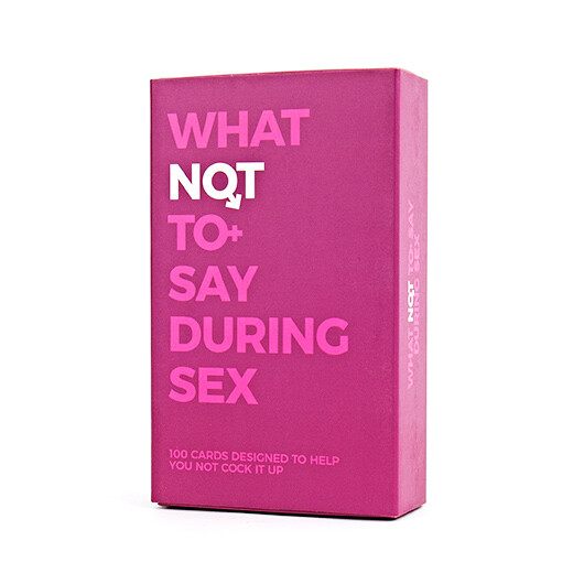 What Not to Say Sex