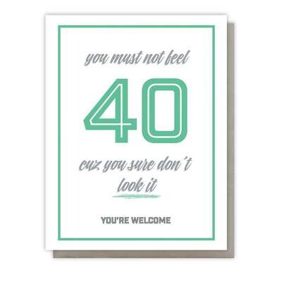 HB don't look 40 card