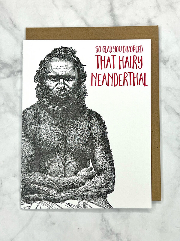 Hairy Divorce Card