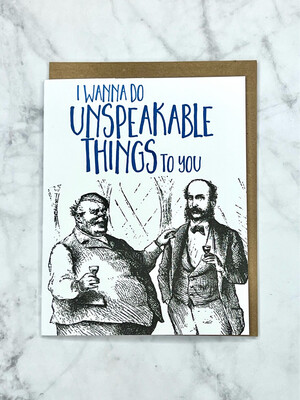 Unspeakable Things Card