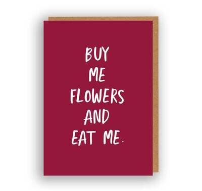 Buy Me Flowers Card