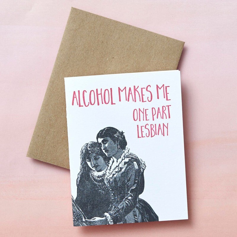 1 Part Lesbian Card