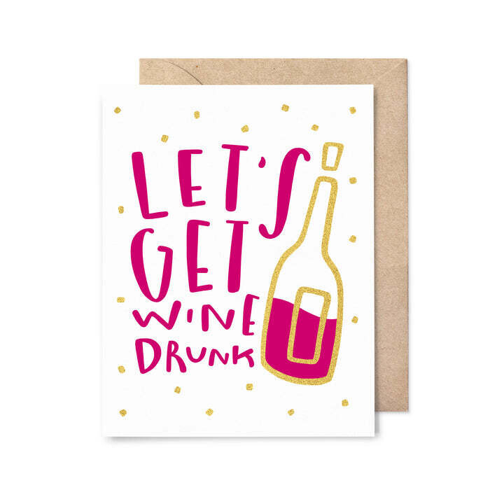 Wine Drunk Card