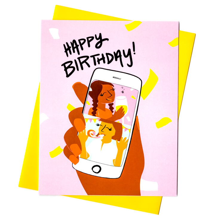 Happy Birthday Cell Phone Card