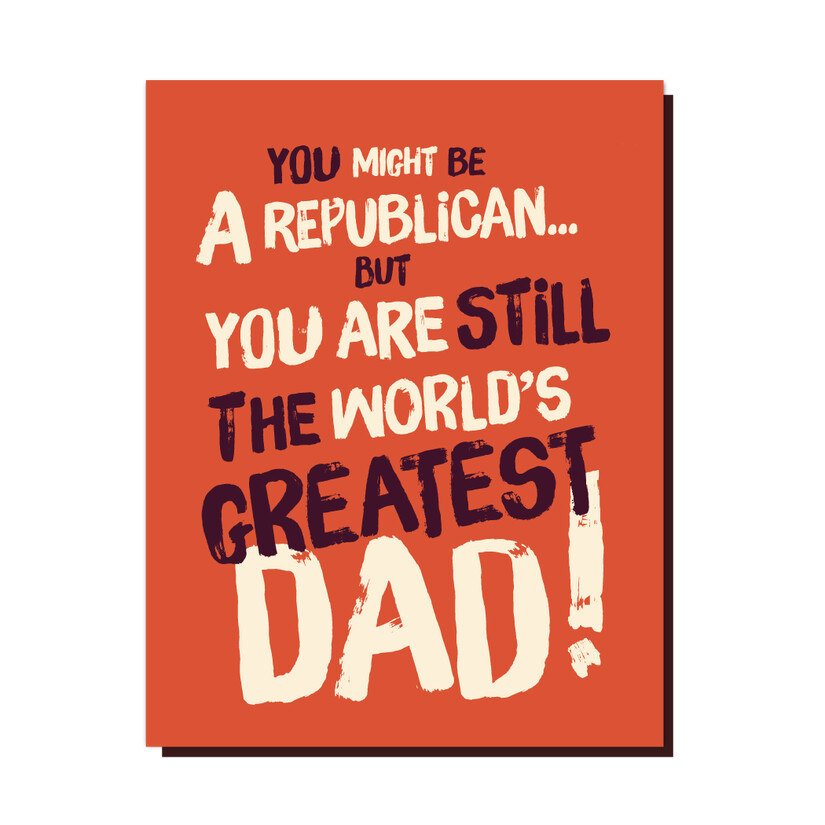 Dad Republican Card