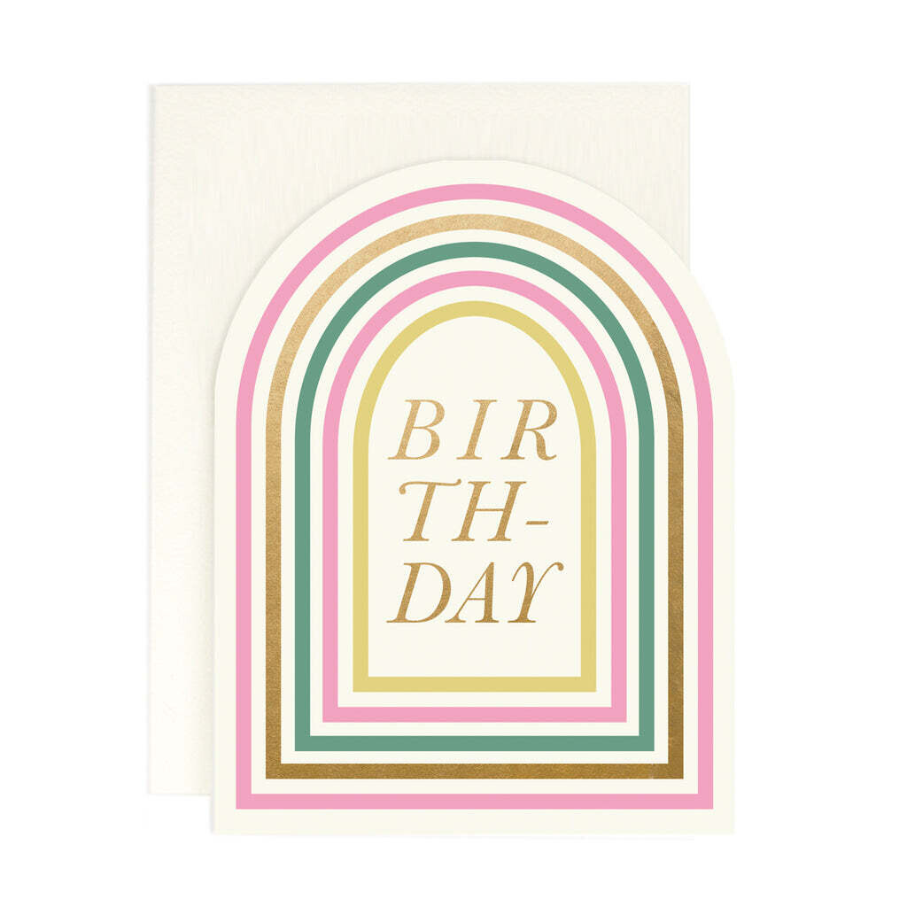 Arched bday card
