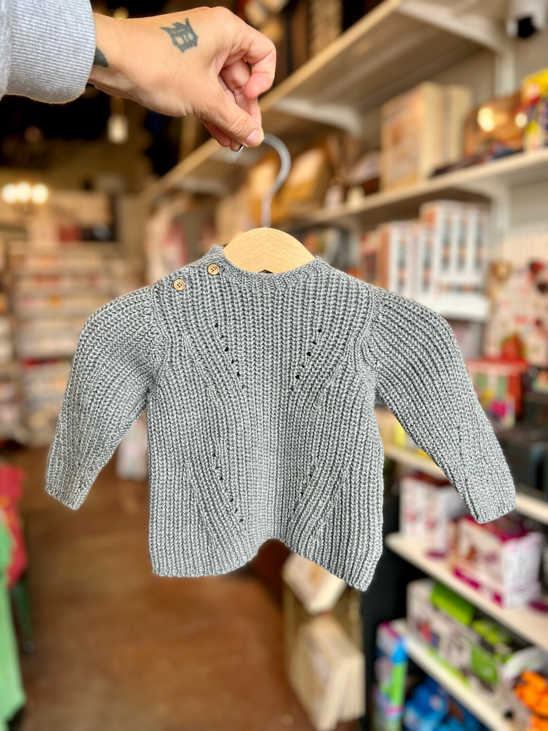 Knit Sweater - Grey