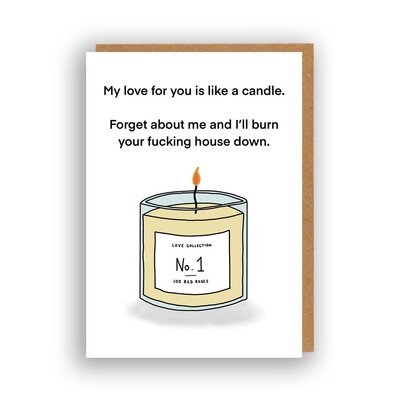 Love Candle Card