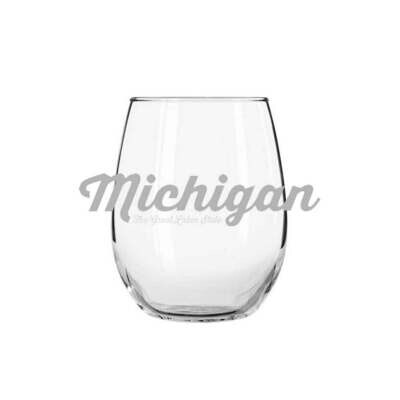 Great Lakes State Wine Glass