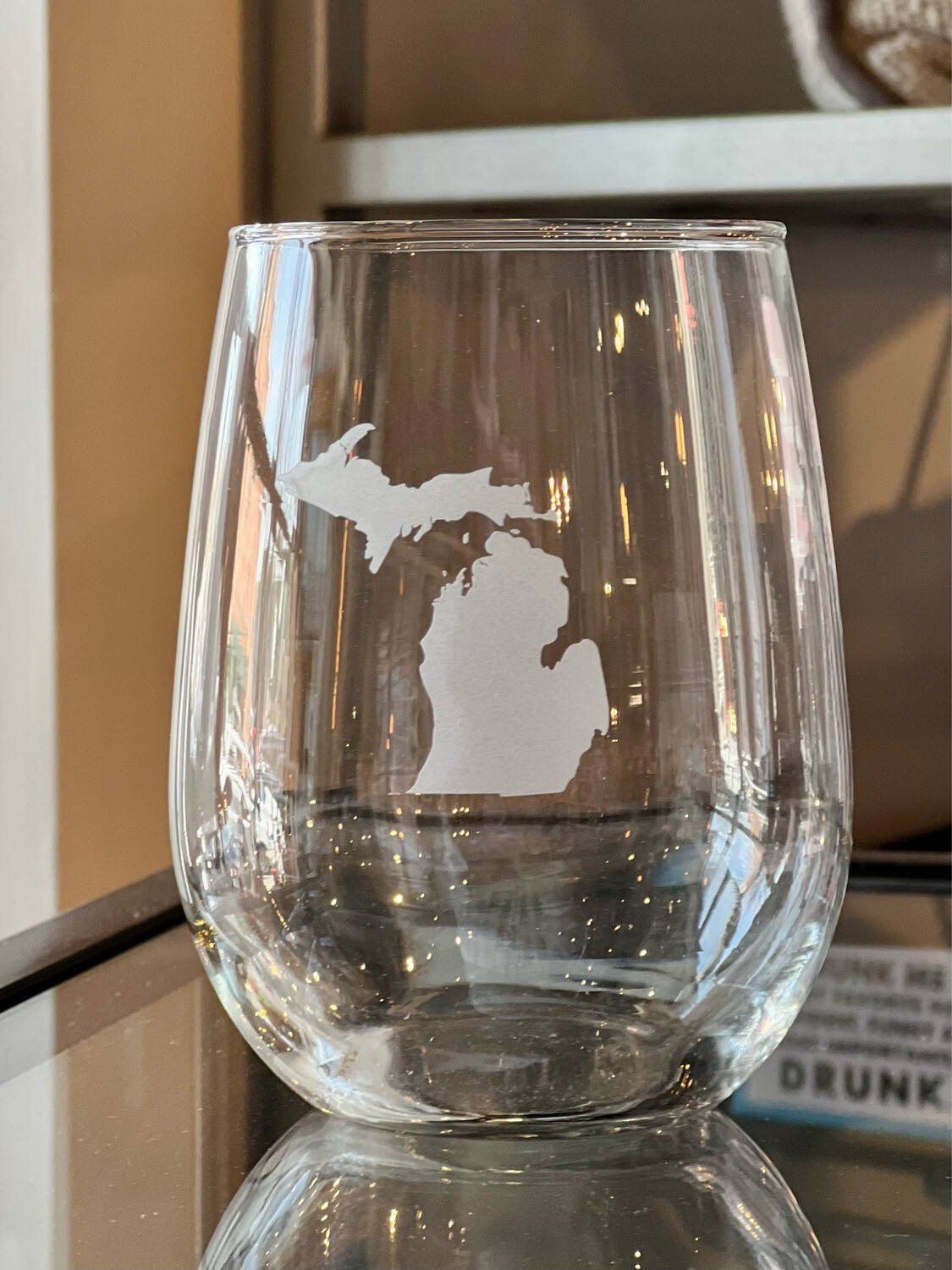 BoHo Michigan Wine Glass