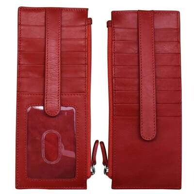 Double Sided Card Holder-Red