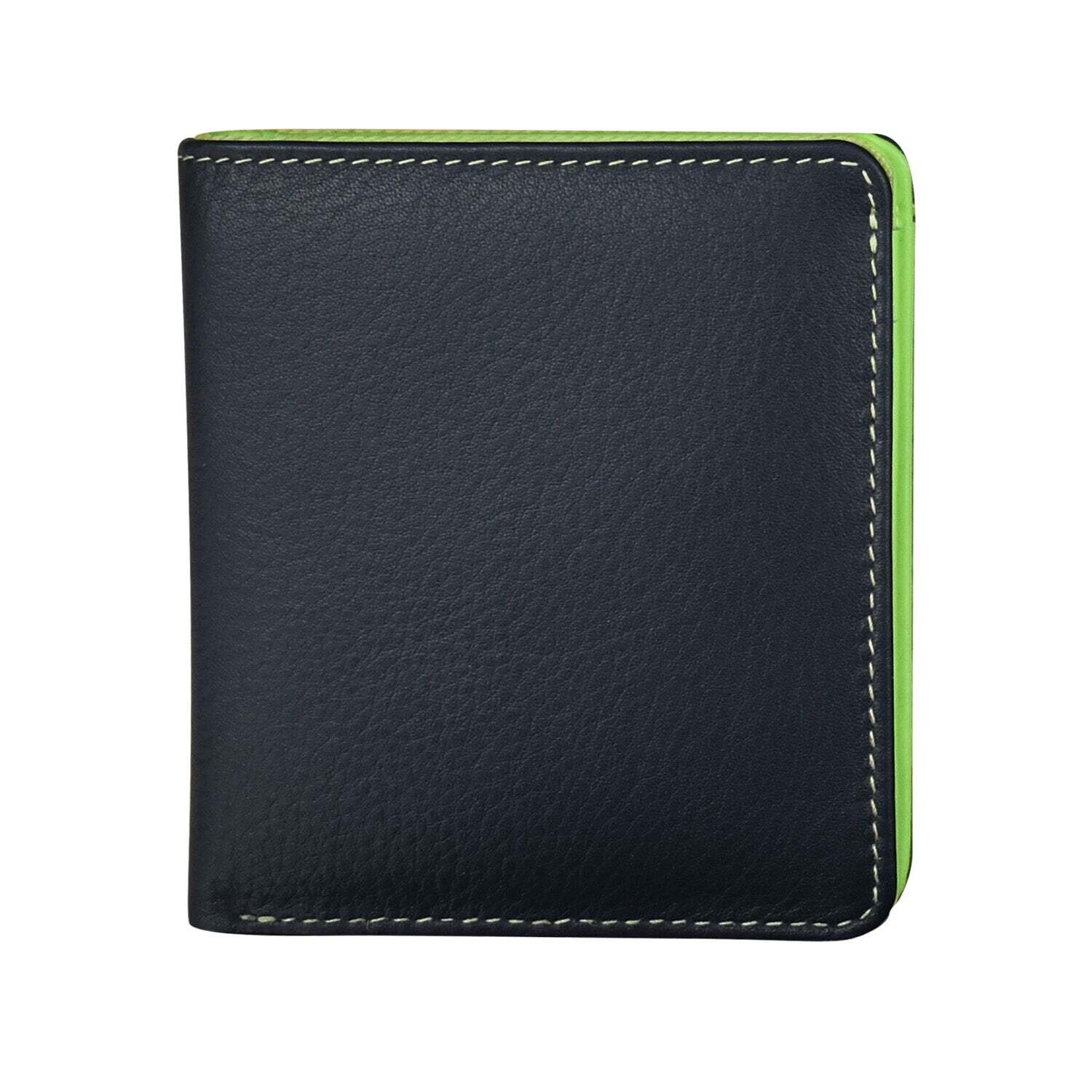 Two Tone Wallet Navy/Green
