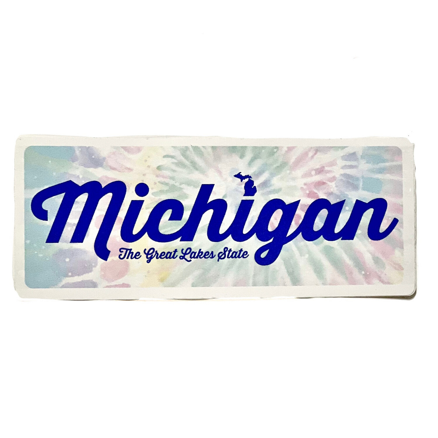 Michigan Great Lakes Tie Dye Sticker
