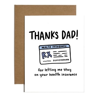 Dad Health Insurance Card