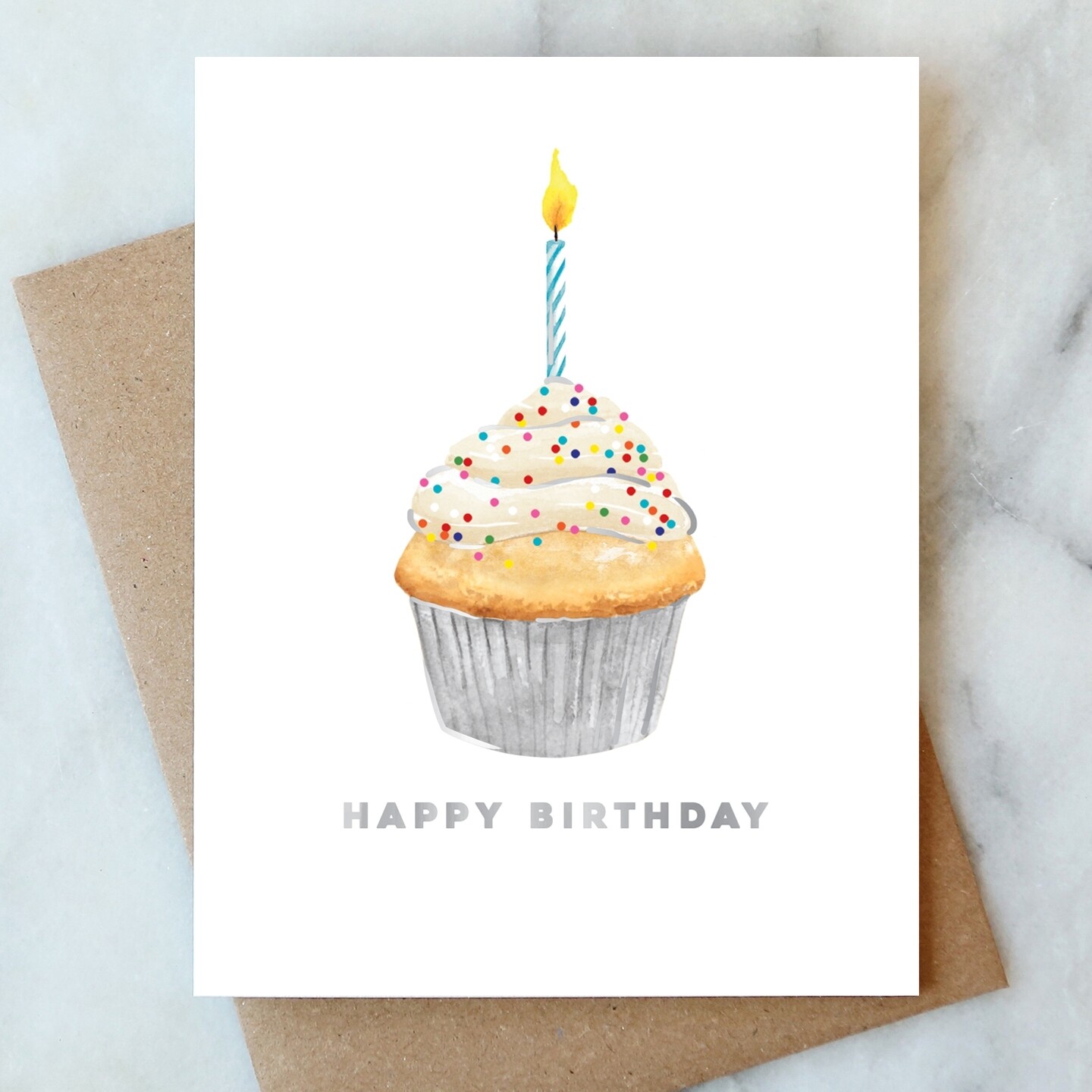 AJ Cupcake Birthday Card
