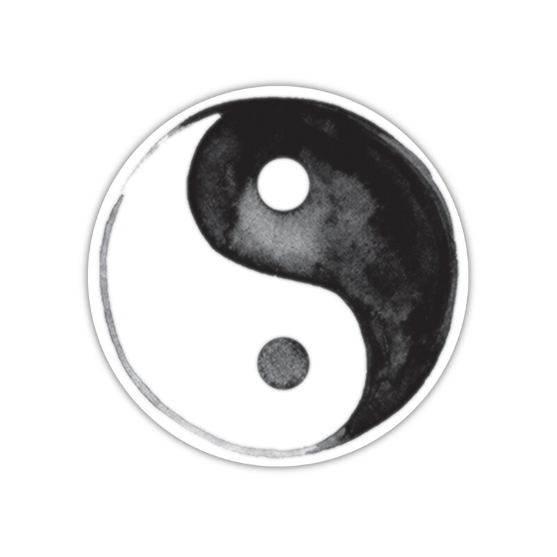 AJ Yin Yang Sticker