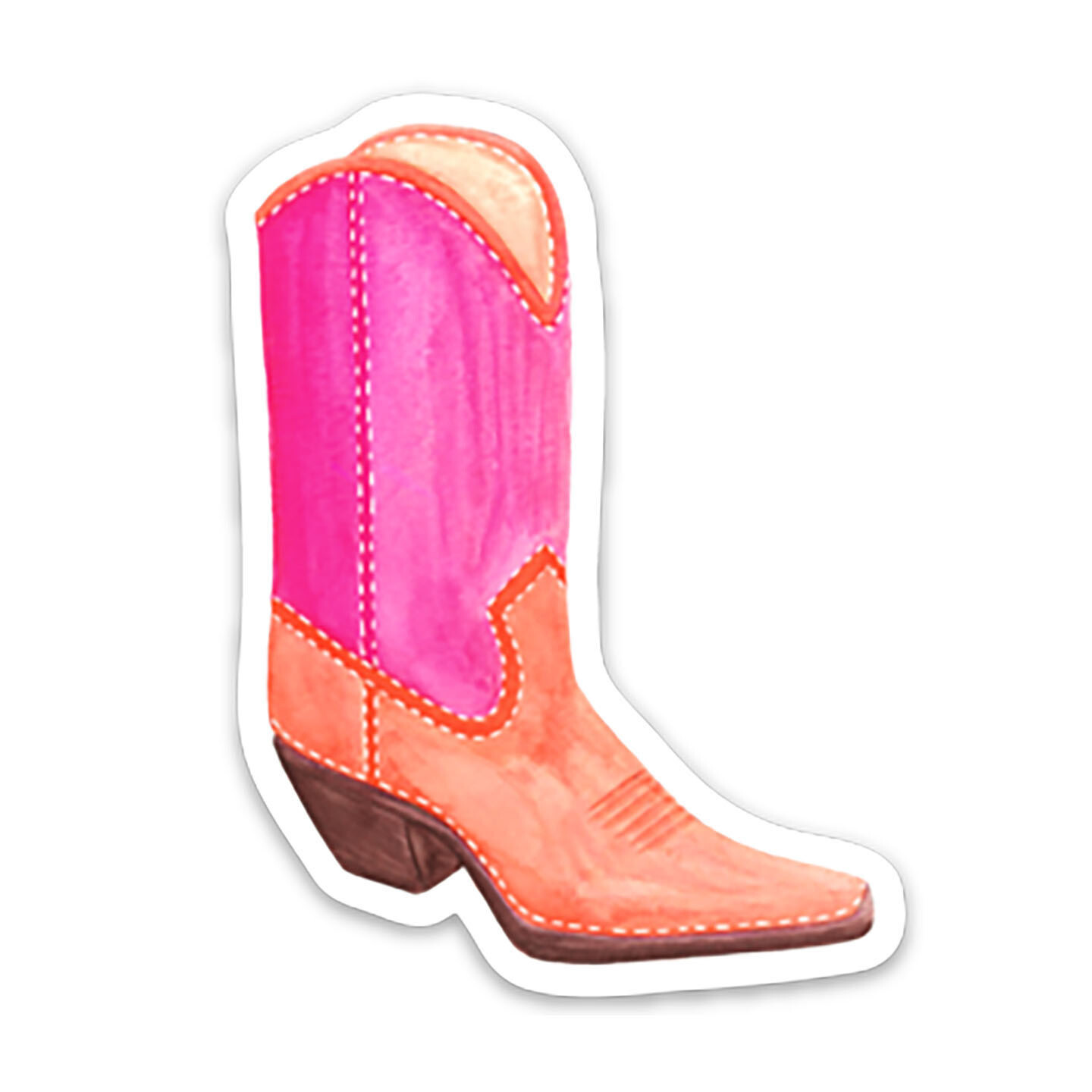AJ Pink Boot Sticker