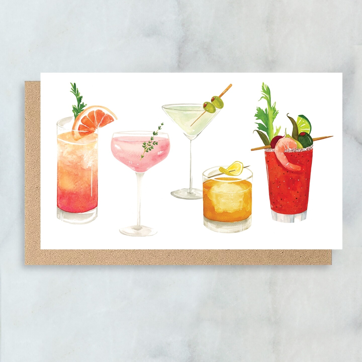 AJ Cocktails Mini Cards