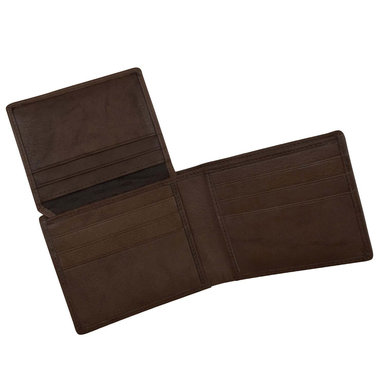 Bifold Wallet w/Left Flip Walnut