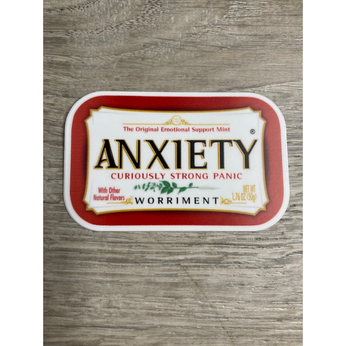 Anxiety Mint Sticker