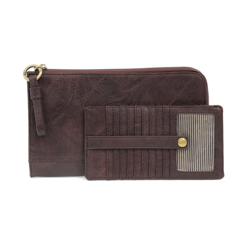 Joy Karina Crossbody Wallet Aubergine