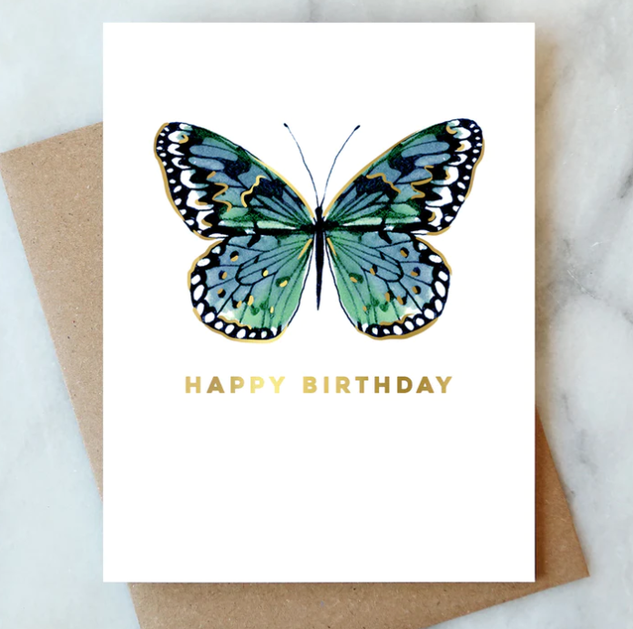 AJ Butterfly Birthday Card