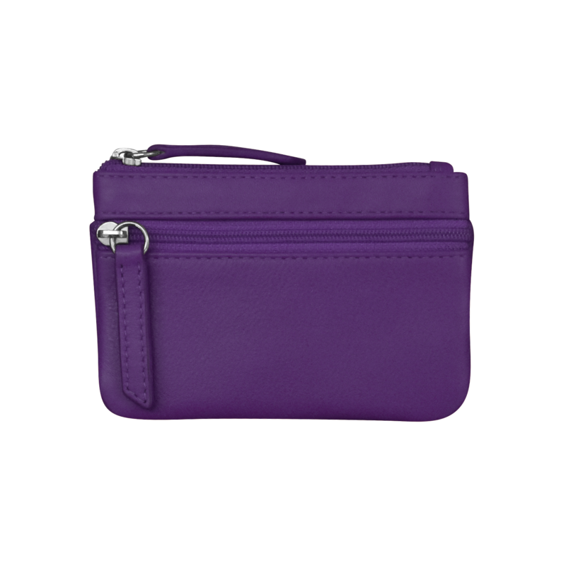 Coin Holder w/Key Ring Purple