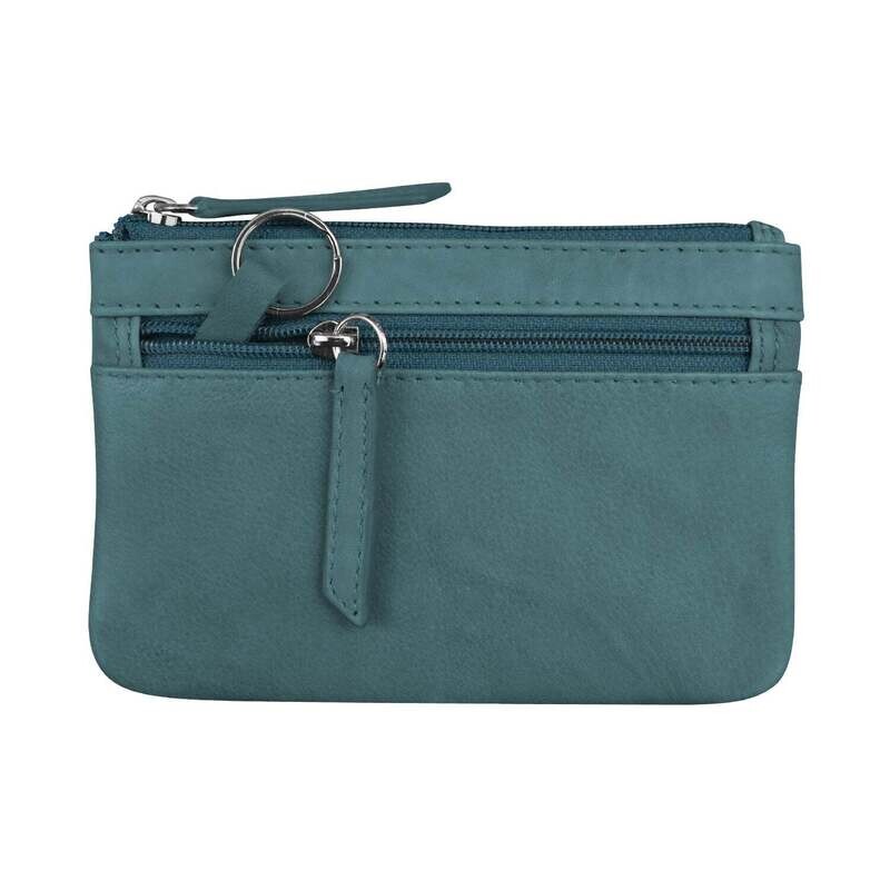 Coin Holder w/Key Ring Jeans Blue