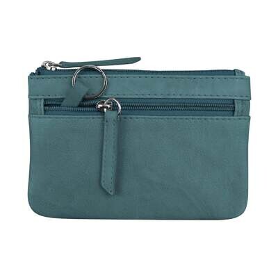 Coin Holder w/Key Ring Jeans Blue