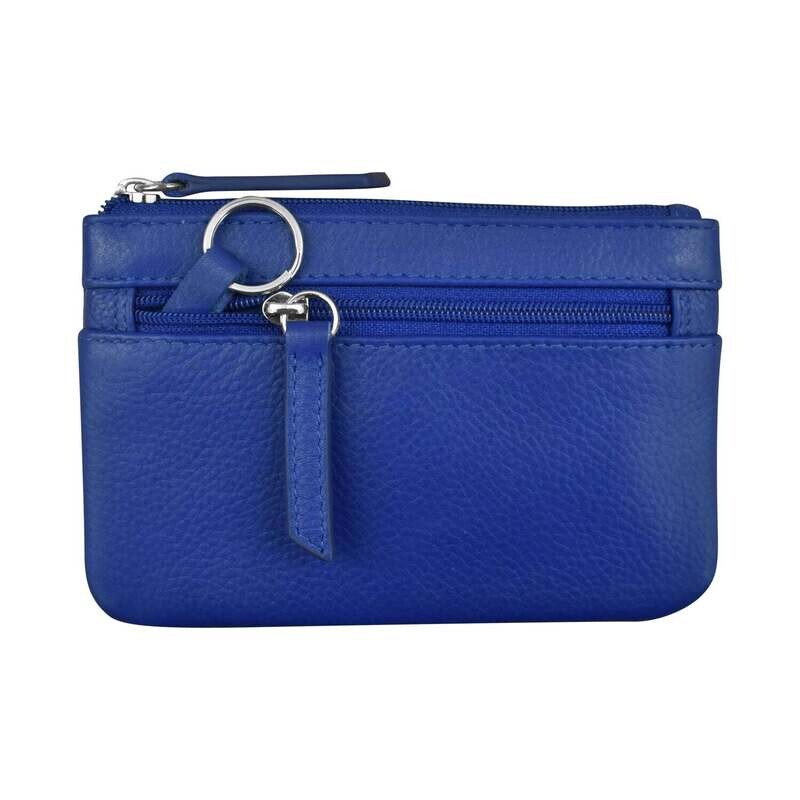 Coin Holder w/Key Ring Cobalt