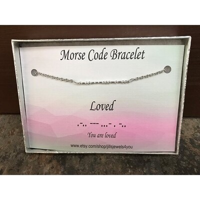 Loved Morse Code Necklace