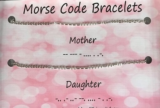 Mother Daughter Morse Code Necklace