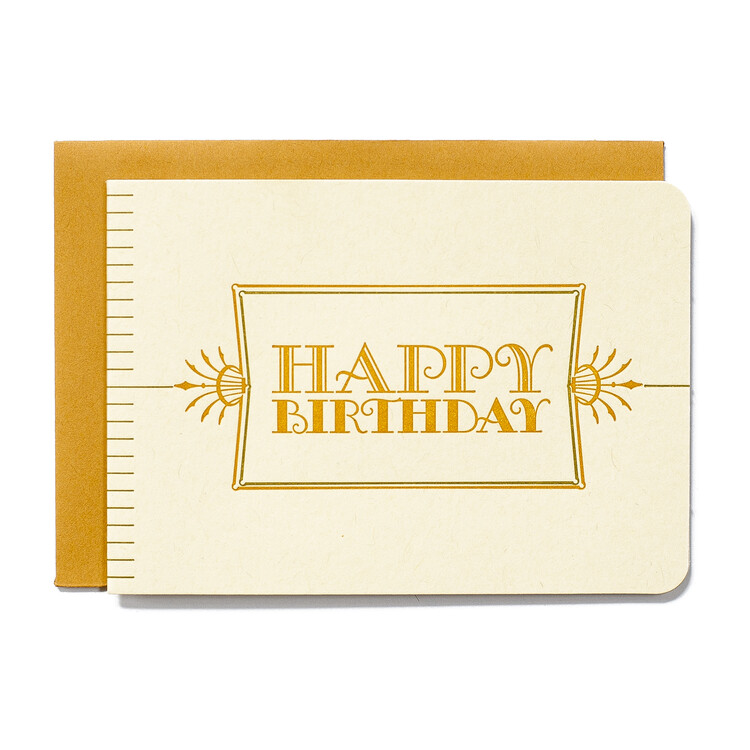 Happy Birthday Letterpress 