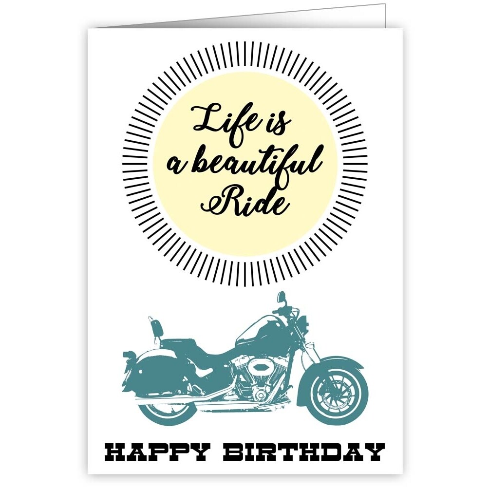Happy Birthday Biker Card