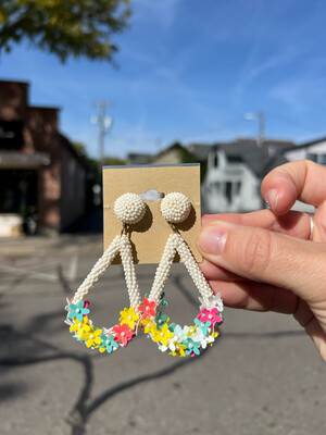 Flower Bead Earrings
