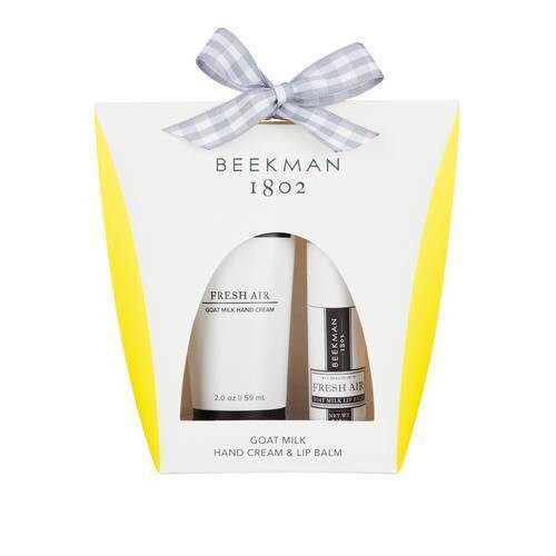 Beekman Fresh Air Hand Cream & Lip Balm Set