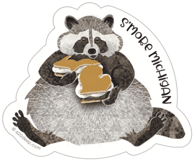 S'more Racoon Sticker