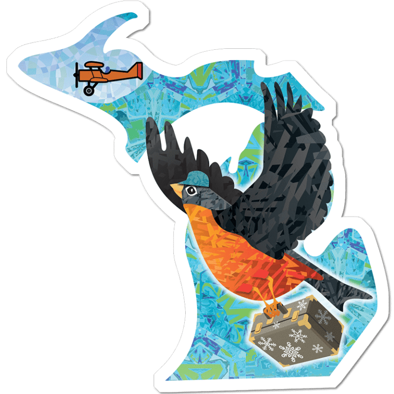 Michigan Snowbird Sticker