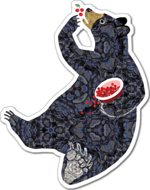 Cherry Bear Sticker