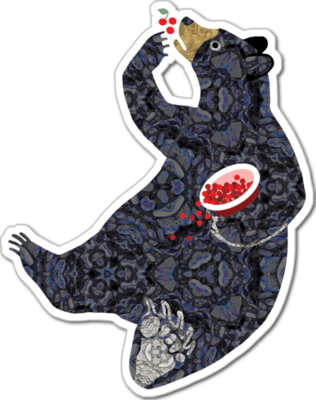 Cherry Bear Sticker