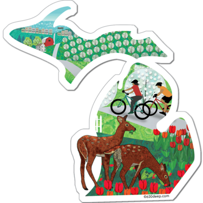 Michigan Deer Sticker
