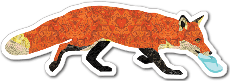 Stealth Fox Sticker